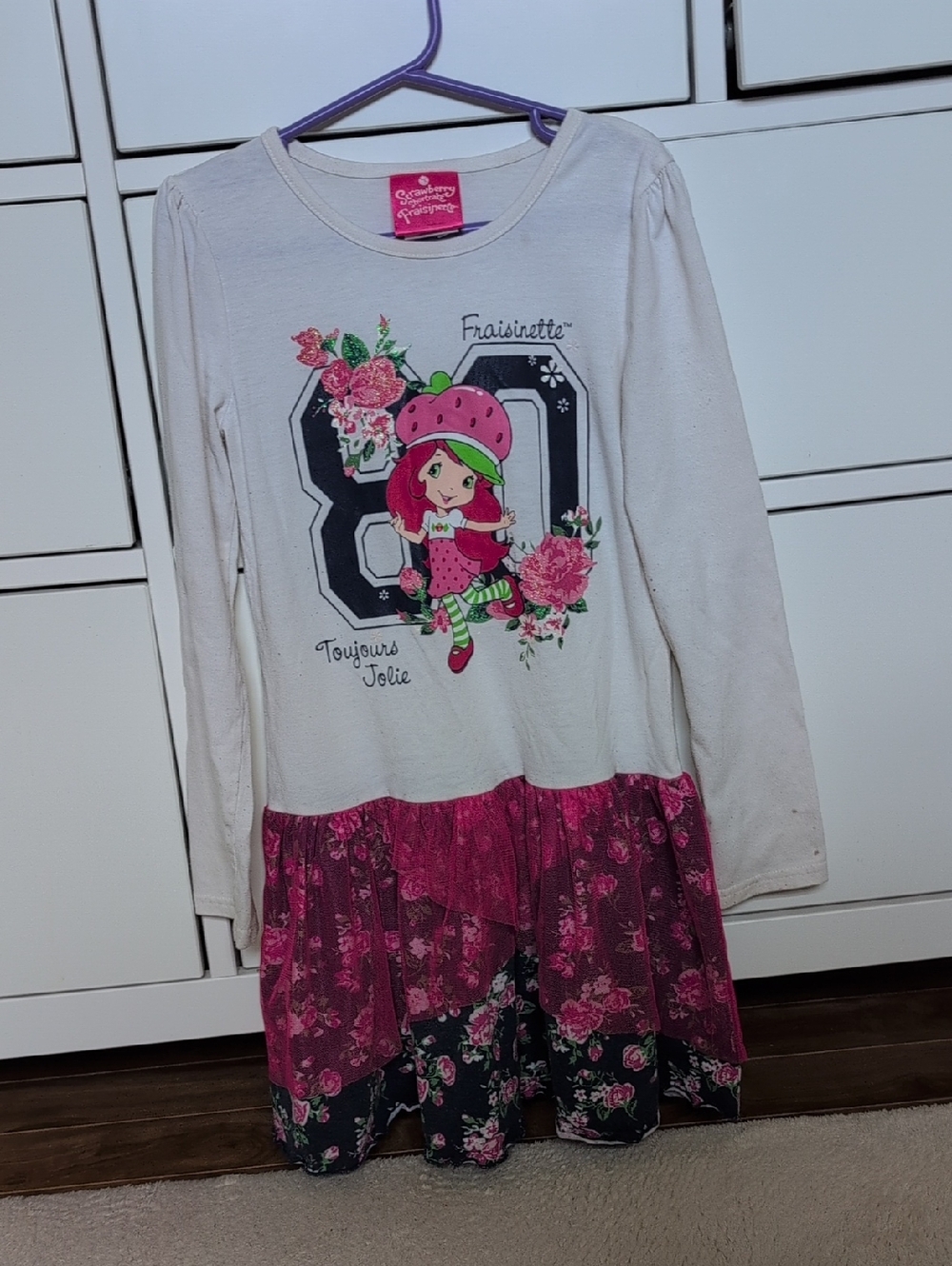 Strawberry Shortcake Size 7 Dress With Tulle